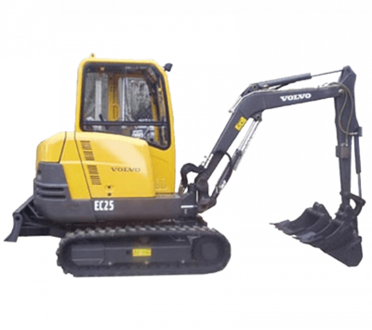 Minikoparka Volvo EC25 z oferty wynajmu